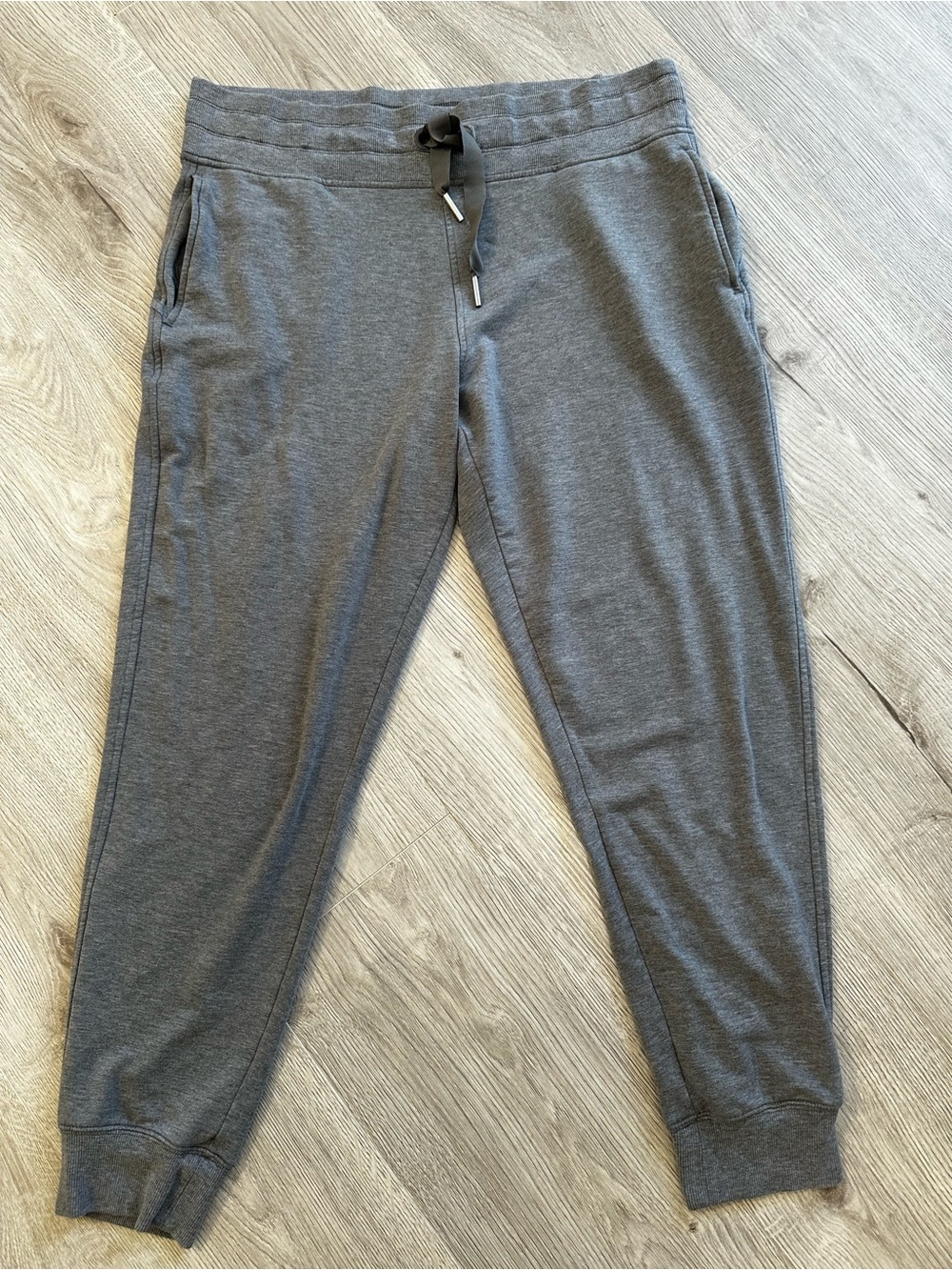 Athleta Gray Balance Joggers in Plush Nirvana Fabric - Size L Super Soft Cozy